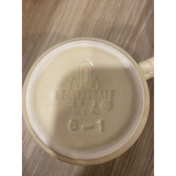 Pfaltzgraff Village Pattern Coffee With Saucer Set Of 4 Castle Mark 6-1 Vintage - Picture 5 of 11